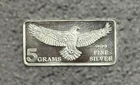 5 gram .999 Silver Bullion Eagle Bar - Monarch Precious Metals