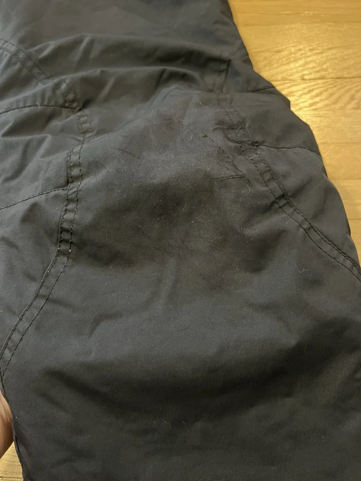 Pantalones de nieve para niños, talla pequeña, 21,5” entrepierna, negros, baberos, monos, ajustables Foto 3 de 4