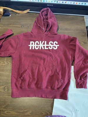 Young & Reckless Los Angeles Maroon Hoodie Pullover Sweatshirt Men s Medium