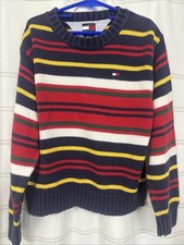 Y2K Tommy Hilfiger Kid  s 100 Cotton Sweater Size 6 with Flaw Vintage Rare
