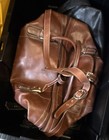MCKlein Brown Leather Duffle Bag with Adjustable Straps, Solid Unisex Adult — photo 9