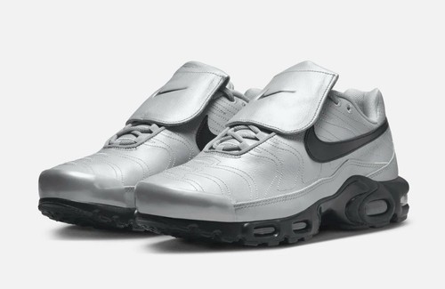 HM6850-001 Men’s 10.5 Nike Air Max Plus Tiempo 'Wolf Gray' Sneakers - Picture 10 of 13