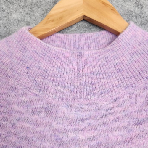 Witchery Jumper Womens Size XS Purple Wool Mohair Soft Fleece Pullover - Picture 3 of 10