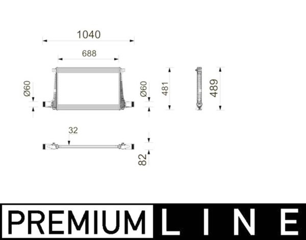 Mahle LadeluftküHler FüR Audi Q7 4MB Van Q8 4MN VW Touareg 17-19 4M0145805J-image