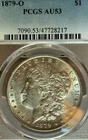 1879-O AU53 Great Detail PCGS New Orleans Mint Morgan Silver Dollar