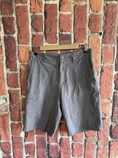 Panama Jack Mens Gray Chino Hybrid Shorts Size 30