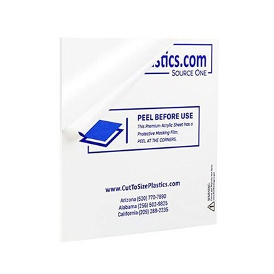 Source One LLC 3/4 th Inch Thick Acrylic Plexiglass Sheet Multiple Sizes and ...