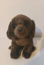 The Bearington Collection Plush Chocolate Lab Puppy  With Tag