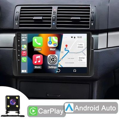 32G Android 13 Wireless Car Stereo Carplay GPS Navi Radio For BMW E46 1998-2006