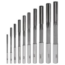 10PCS 3mm-12mm Chucking Reamer Set H7 Lathe Machine High Speed Steel Uncoated