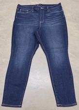 GAP DENIM Favorite Jeggings Women 16/33 Dark Blue High Rise Stretch Jeans 35x26