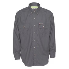 Mcr Safety Sbs1001xl Men's Flame-Resistant Collared Shirt, 8.9 Cal/Sq Cm, Xl,