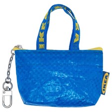 IKEA Key Coin Purse KNOLIG Bag Small Blue with One Zipper 1 set