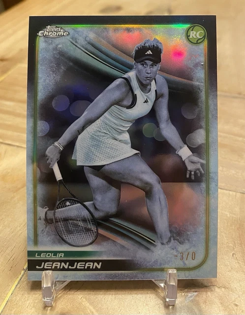 2025 Topps Chrome Leolia Jeanjean FrozenFractor Rookie # -3/0