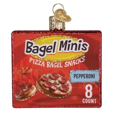 Old World Christmas BAGEL MINIS (32685) Glass Ornament w/ OWC Box
