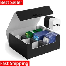 Waterproof Trading Card Storage Box for 1800+ Cards with Magnetic Closure