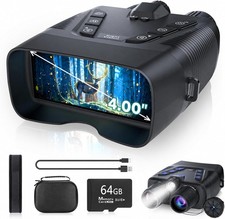 Night Vision Goggles, 58MP Full-Color 4K Night Vision Binoculars 10000mAh