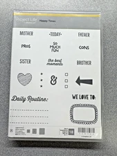 Stampin Up! Project Life Happy Times Stamp Set Planner Bullet Journal Scrapbook