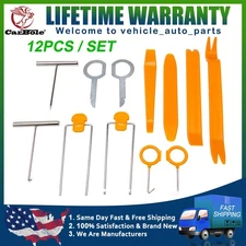 12PCS Car Trim Removal Tool Set Hand Tools Pry Bar Panel Door Interior Clip Kit