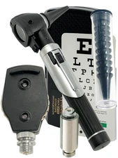New Incridible  Fiber Optic ophthalmoscope,Otoscope ENT Diagnostic Set.LED,CE