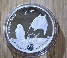 2023 Congo Democratic Republic 1 oz. Silver Proof 20 Francs Ocean Ray Coin .9999 110.18 per troy oz