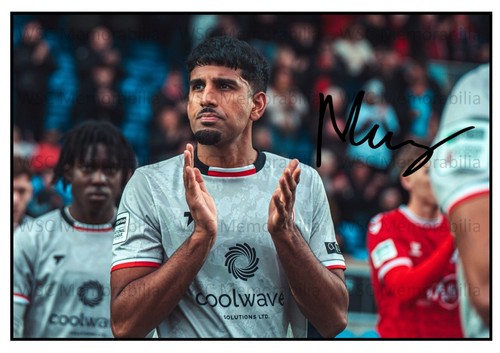 11618. Arjan Raikhy Signed Pictures A4 Prints Boston Morecambe Leicester Grimsby