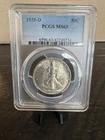1935-D 50C Walking Liberty Half Dollar Better Date And Coin PCGS MS63