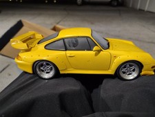 UT Porsche 911 Turbo S 993  1/18 Scale Diecast Model Yellow Used Loose