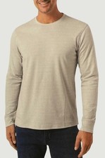 DKNY Men's L Gray Long Sleeve Crewneck Sweatshirt Striped M1017