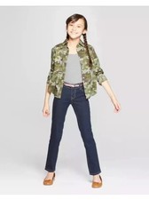 Girls Cat  Jack Blue Denim Mid-Rise Straight Super Stretch Jeans Pants NWT 16