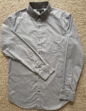 Men s Banana Republic Grey Slim Fit Button Down Shirt Size L