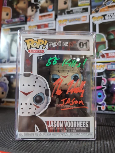 Funko Pop Jason Voorhees #01 Signed By Kane Hodder Insc. 55 Kills! 