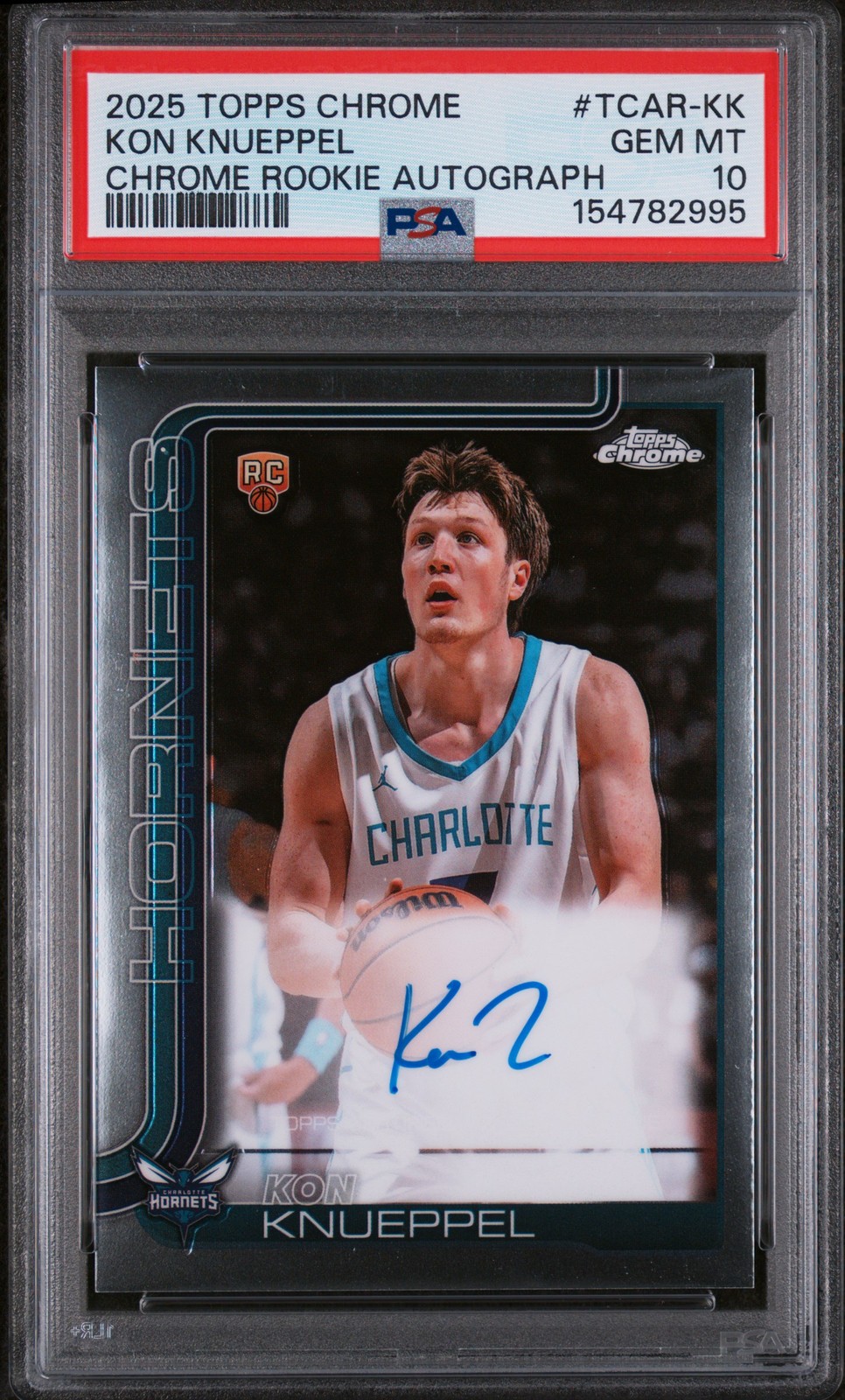 2025 TOPPS CHROME CHROME ROOKIE AUTO #TCAR-KK KON KNUEPPEL PSA 10 view 1