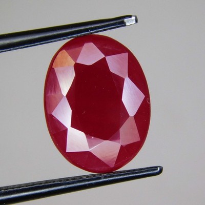 Certified 6.10 ct. Natural Red Ruby Oval Cut Loose Gemstone For Jewelry