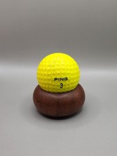Ping Golf Ball Yellow White Two Tone Ping Eye Collectors Varsity A Association