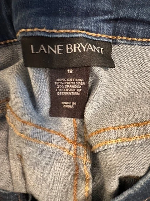 Mono vaquero harapiento Lane Bryant talla 18 (XL-2XL) usado Foto 2 de 4