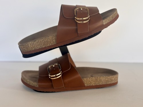 H&M Brown Sandals with 2 Adjustable Straps Size 9