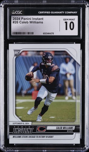 2024 PANINI INSTANT #26 CALEB WILLIAMS CGC 10 GEM MINT