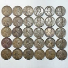 1931 Lincoln Wheat Cent Penny Lot of 30 Coins Partial Roll Most G - VG Very Good