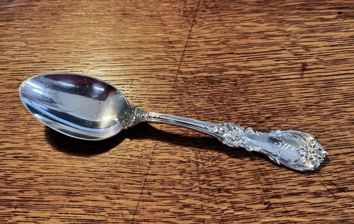 BURGUNDY Reed & Barton Sterling Silver Serving Spoon 94 Grams. 8.25".