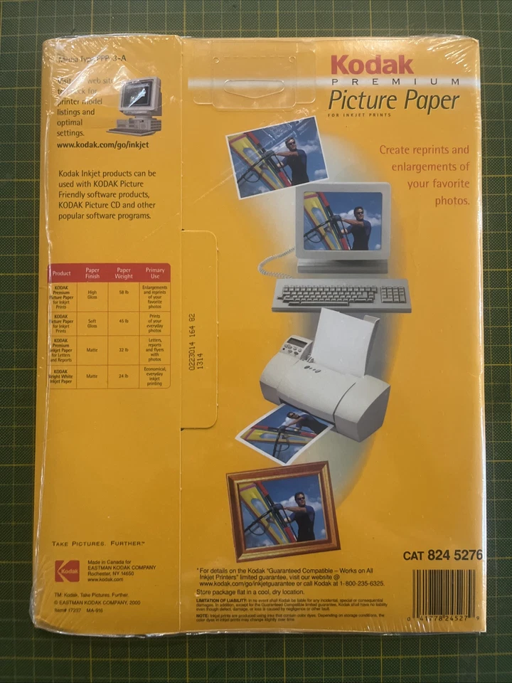 Kodak Premium Picture Paper 8.5 x 11" High Gloss 60 Sheets NIB - Image 3 of 3