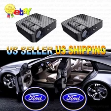 2 Blubs 3D Wireless Ford Ghost Shadow Laser Projector LED Light Courtesy Step