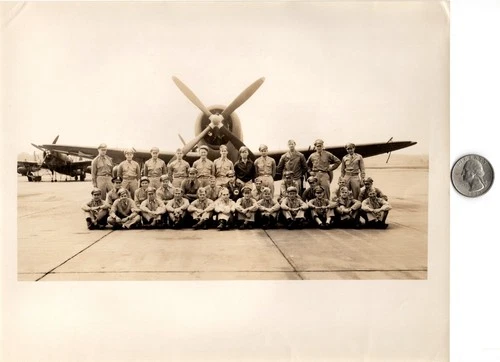 WW2 WWII American USAAF US Army Air Force Military Press Photo Fighter Squadron