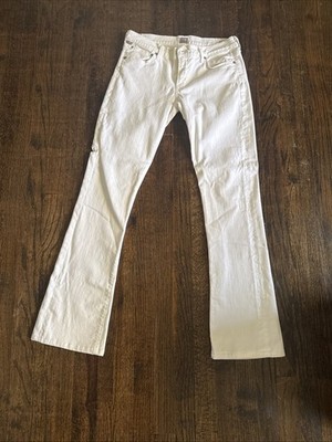 Citizens of Humanity Morrison Slim Bootcut Jean Women Size 29w L31Ivory Stretch