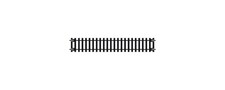 Hornby R600 OO Gauge Nickel Silver Standard Straight Track (4 Pieces)