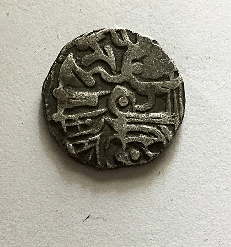 SHAHI SILVER HORSEMAN BULL INDIAN COIN
