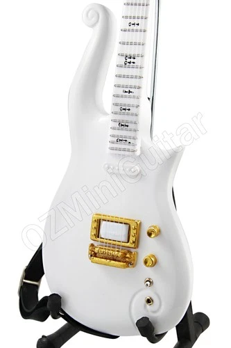 Miniature Guitar PRINCE Cloud White & Strap