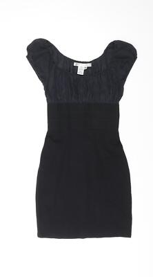 Studio M Damen Mini schwarz Seidenmischung Größe XS
