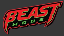 Beast Mode Vinyl Decal Car Truck SUV Cell Phone Laptop Beast Mode Sticker- Red
