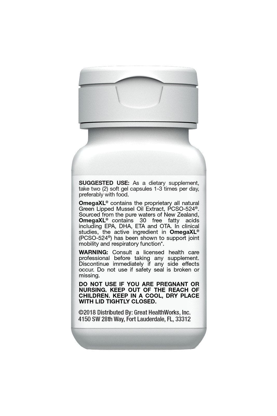 Omega XL 60ct by Great HealthWorks: - tiendamia.com